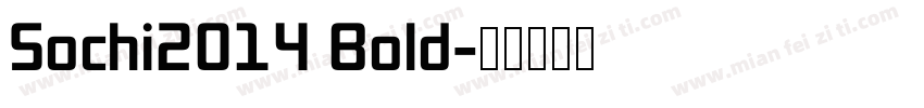 Sochi2014 Bold字体转换